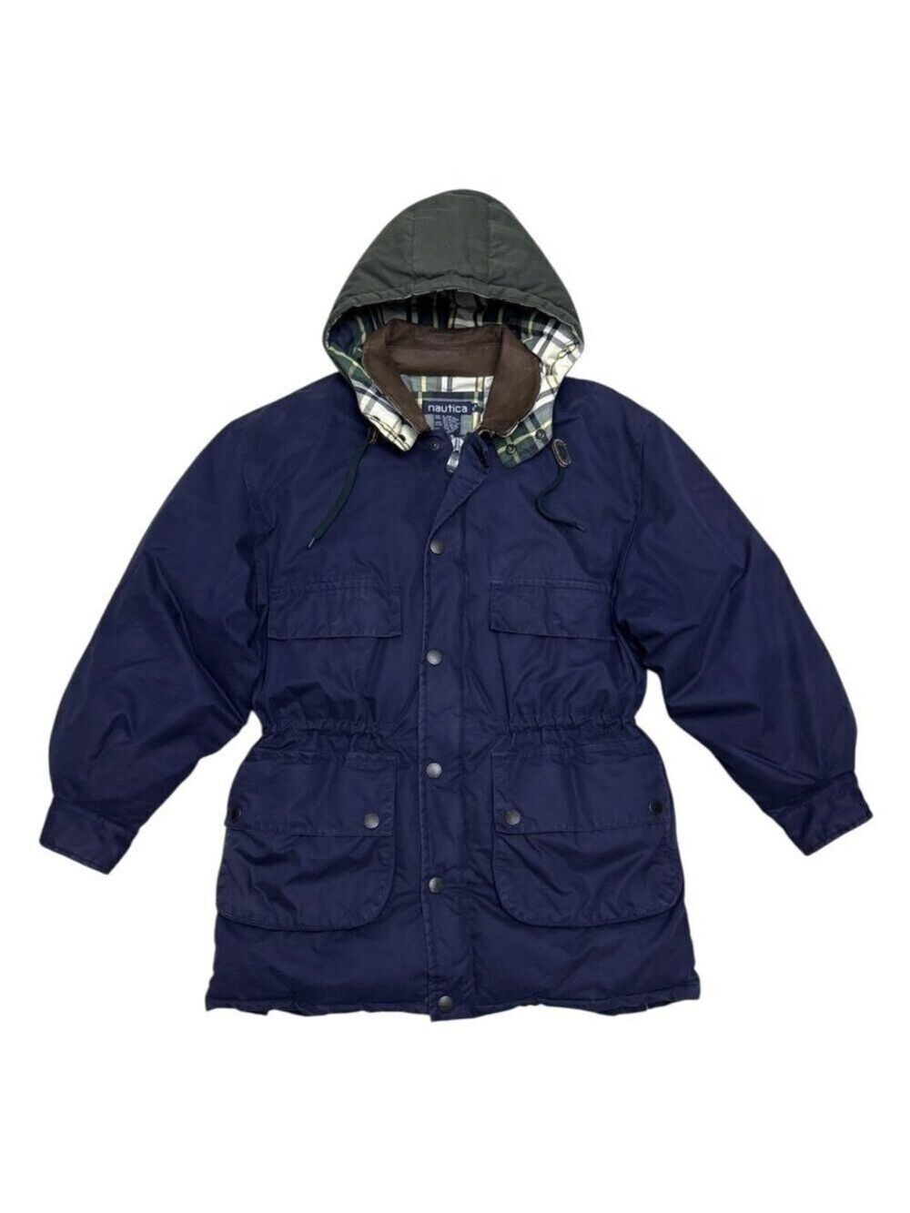 NAUTICA Duck Down Fill Winter Puffer Parka Jacket Coat Mens Medium